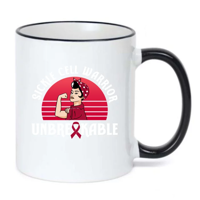 Sickle Cell Warrior Unbreakable Gift Black Color Changing Mug