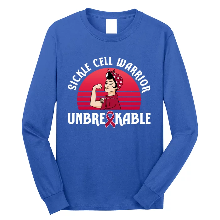 Sickle Cell Warrior Unbreakable Gift Long Sleeve Shirt