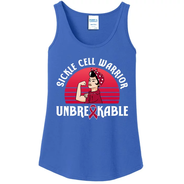 Sickle Cell Warrior Unbreakable Gift Ladies Essential Tank