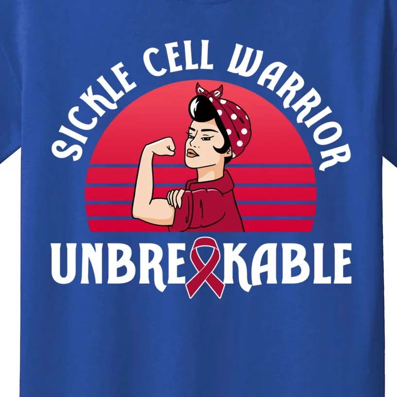 Sickle Cell Warrior Unbreakable Gift Kids T-Shirt