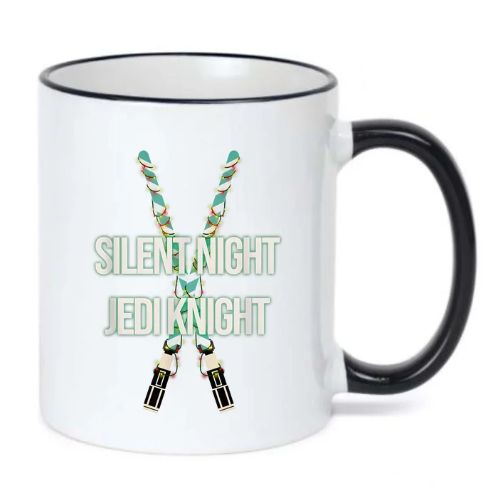 Star Christmas Wars Silent Night Holiday Season Lover Lightsabers Black Color Changing Mug