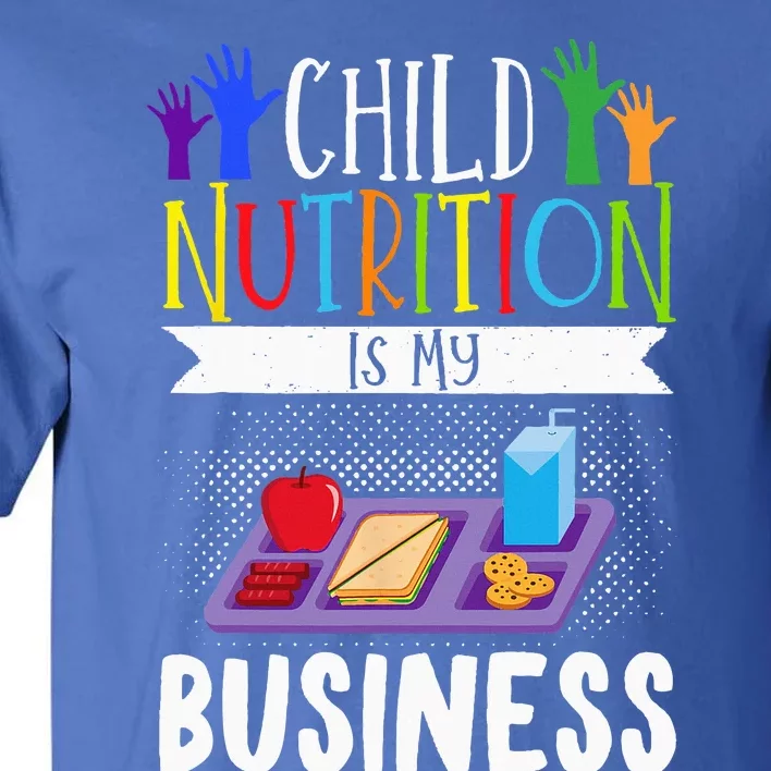 School Cafeteria Worker Lunch Lady Food Tray Child Nutrition Tall T-Shirt