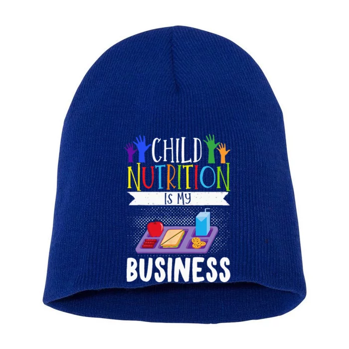 School Cafeteria Worker Lunch Lady Food Tray Child Nutrition Short Acrylic Beanie