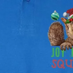 Squirrel Christmas Xmas Holiday Funny Gift Joy To The Squirrel Gift Softstyle Adult Sport Polo