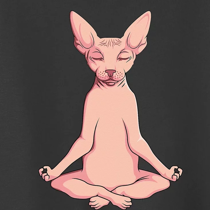 Sphynx Cat Yoga Meditation Breeder Hairless Pet Lover Toddler T-Shirt