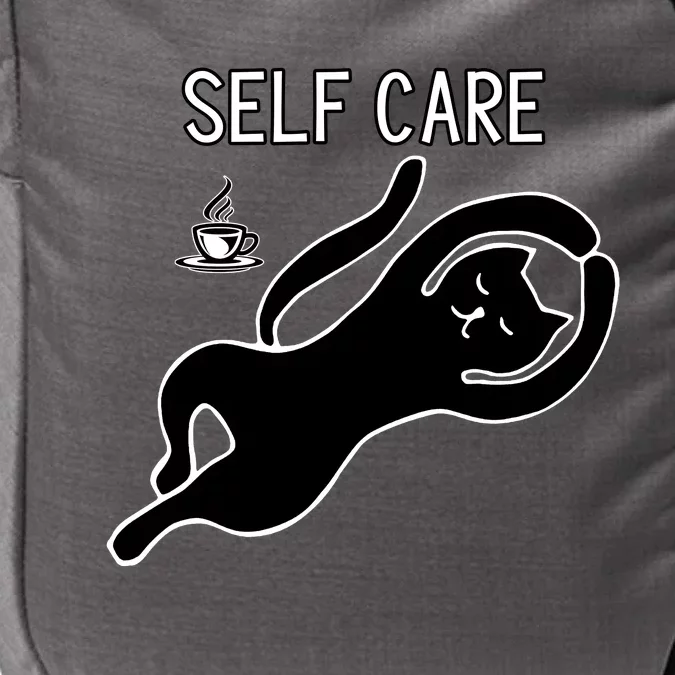 Self Care Yoga Cartoon Cat Impact Tech Backpack