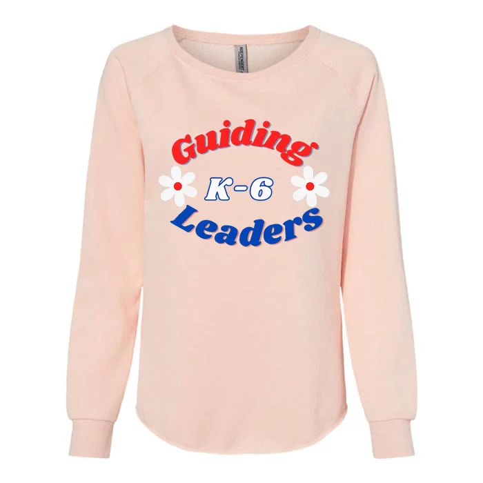 School Counselor Young Leaders Daisies Womens California Wash Sweatshirt