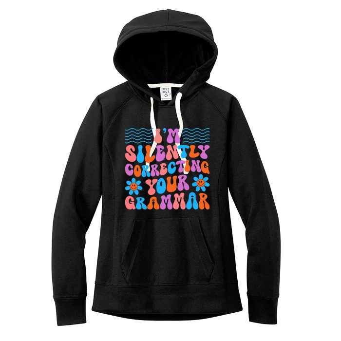 Silently Correcting Your Grammar Summer Vibes Women's Fleece Hoodie