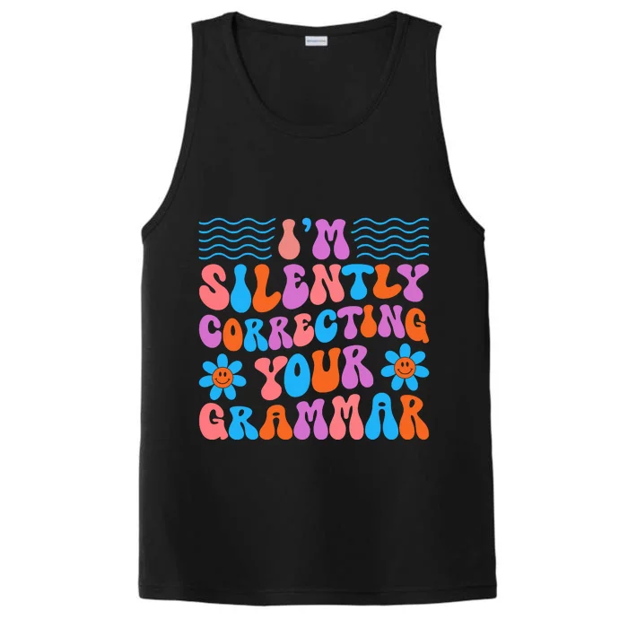 Silently Correcting Your Grammar Summer Vibes Performance Tank