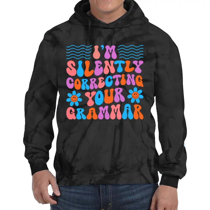 Silently Correcting Your Grammar Summer Vibes Tie Dye Hoodie