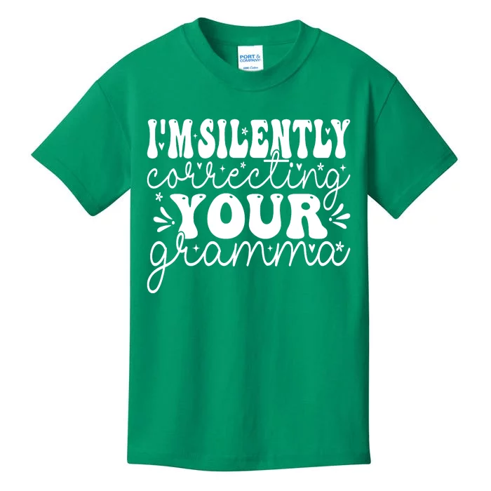 Silently Correcting Your Grammar Kids T-Shirt