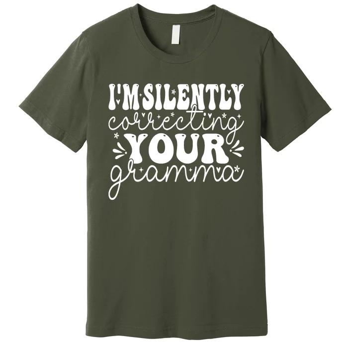 Silently Correcting Your Grammar Premium T-Shirt