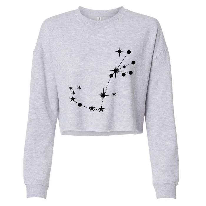 Scorpio Constellation Zodiac Gift Cropped Pullover Crew