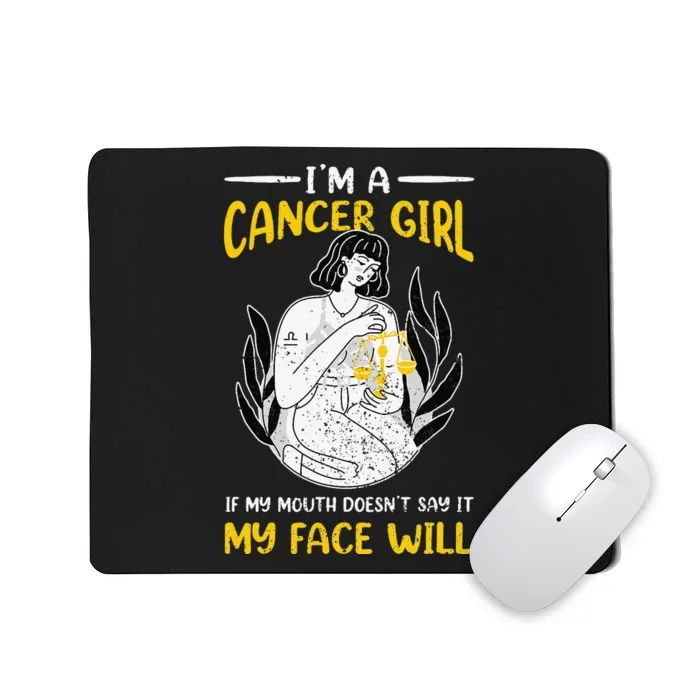 Sarcastic Cancer Zodiac Sign Woman Horoscope Astrology Mousepad