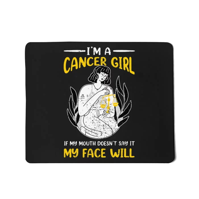 Sarcastic Cancer Zodiac Sign Woman Horoscope Astrology Mousepad