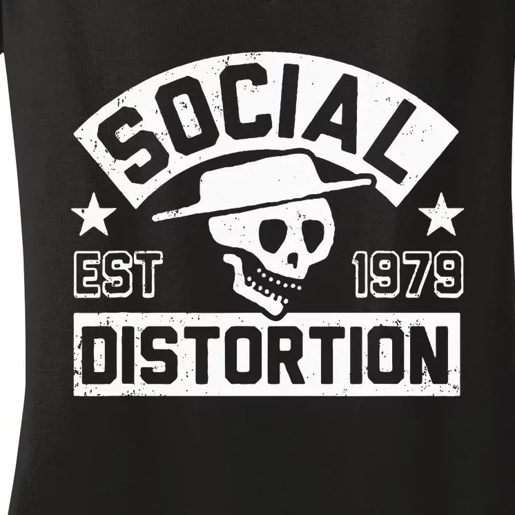 Social Distortion 1979 Women's V-Neck T-Shirt