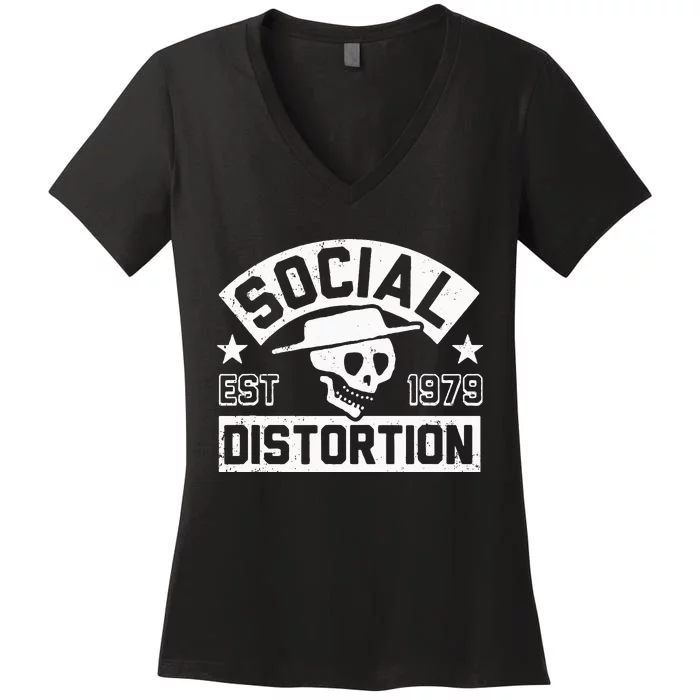 Social Distortion 1979 Women's V-Neck T-Shirt