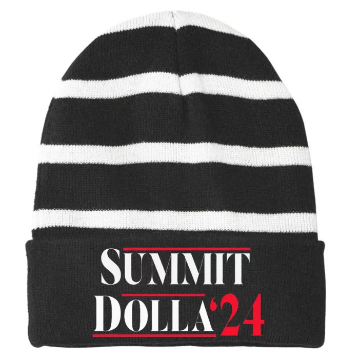 Summit Dolla ’24 John Summit Summit Dolla 24 Striped Beanie with Solid Band