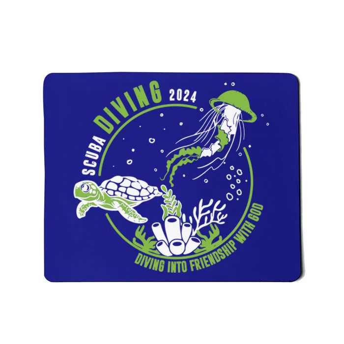 Scuba Diving 2024 Diving Into Friendship With God Vbs 2024 Gift Mousepad