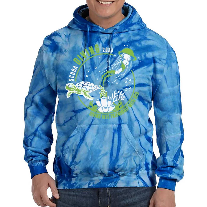 Scuba Diving 2024 Diving Into Friendship With God Vbs 2024 Gift Tie Dye Hoodie