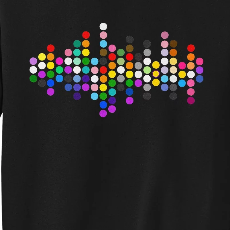 Subtle Dots 20 Pride Flags Stripe Proud Ally LGBT Pride Tall Sweatshirt