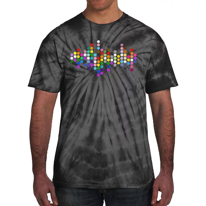 Subtle Dots 20 Pride Flags Stripe Proud Ally LGBT Pride Tie-Dye T-Shirt