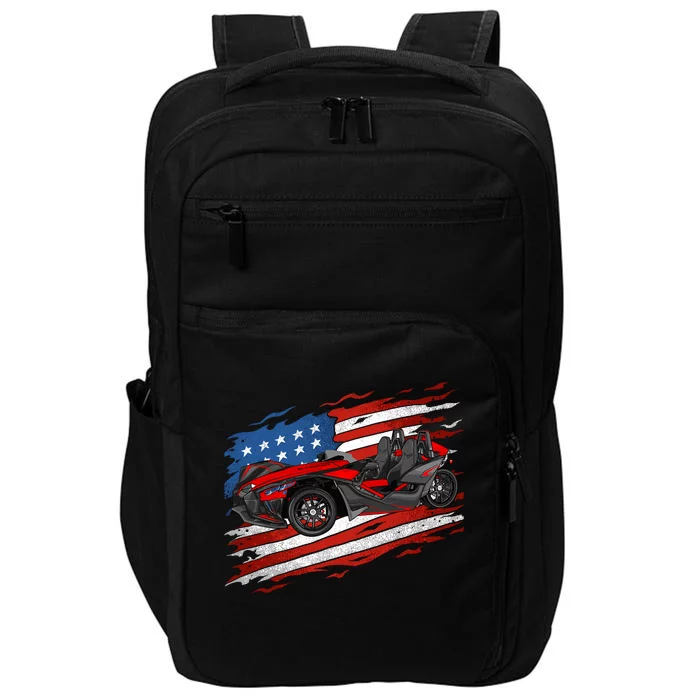 Slingshot Driver 4th Of July Slingshot American Flag Impact Tech Backpack