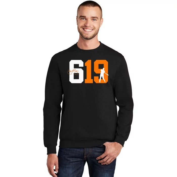 San Diego 619 Vintage 90s Baseball Style Tall Sweatshirt