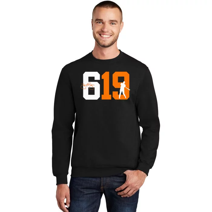 San Diego 619 Vintage 90S Baseball Style Tall Sweatshirt