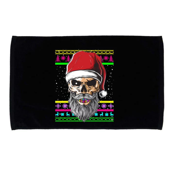 Santa Dj 90s Fancy Dress Costume And Christmas Dj Gift Microfiber Hand Towel