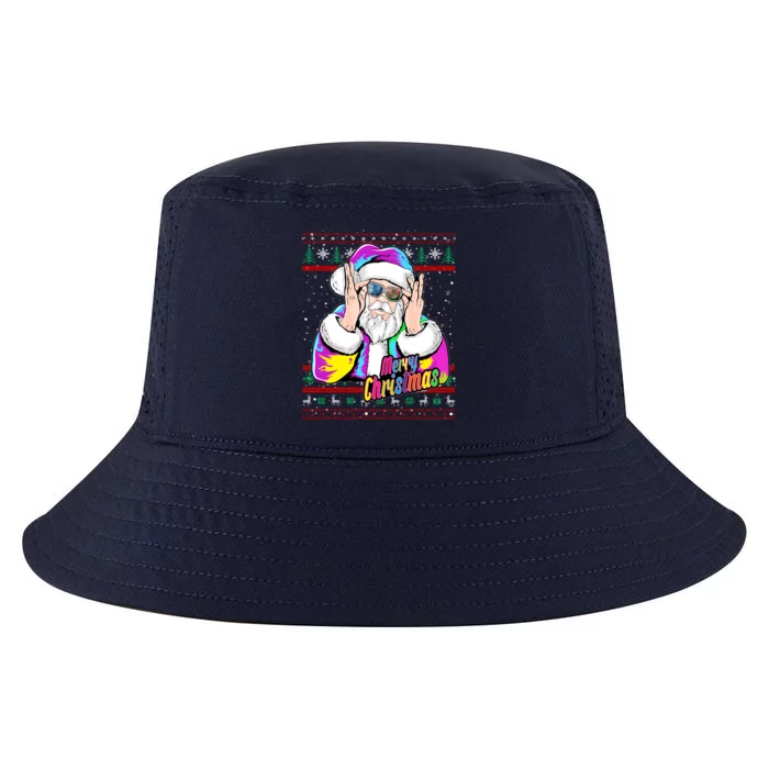 Santa Dj 90s Fancy Dress Costume And Christmas Dj Gift Cool Comfort Performance Bucket Hat