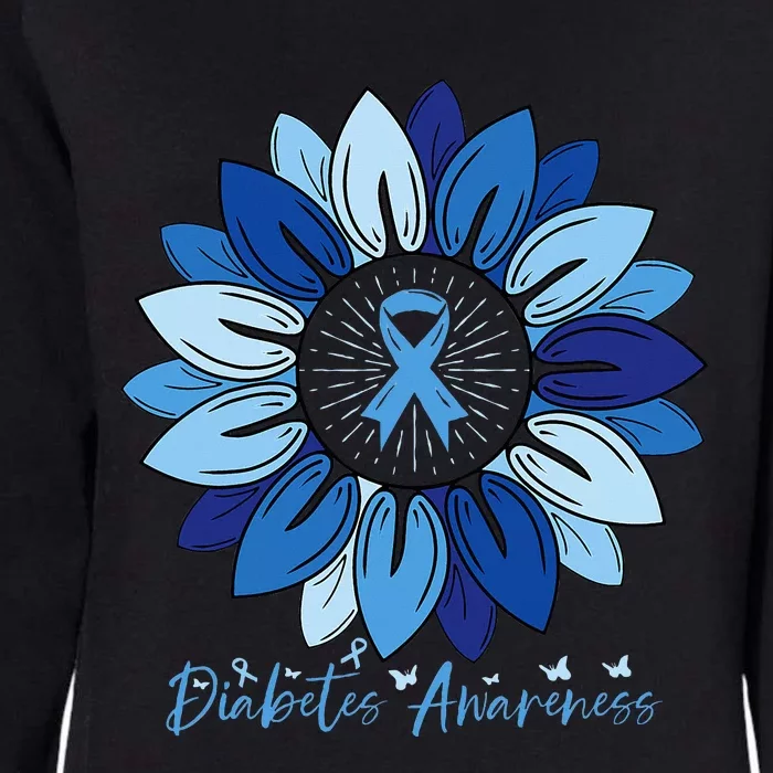 Sunflower Diabetes Awareness Month Womens California Wash Sweatshirt