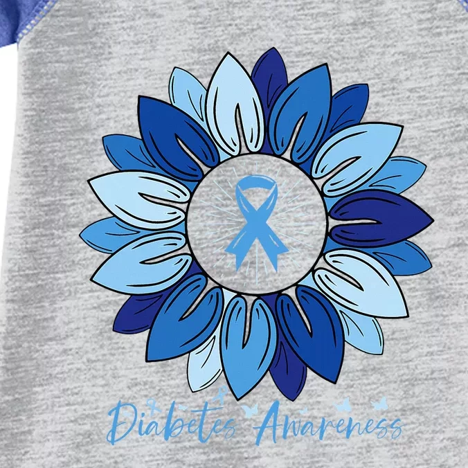 Sunflower Diabetes Awareness Month Infant Baby Jersey Bodysuit