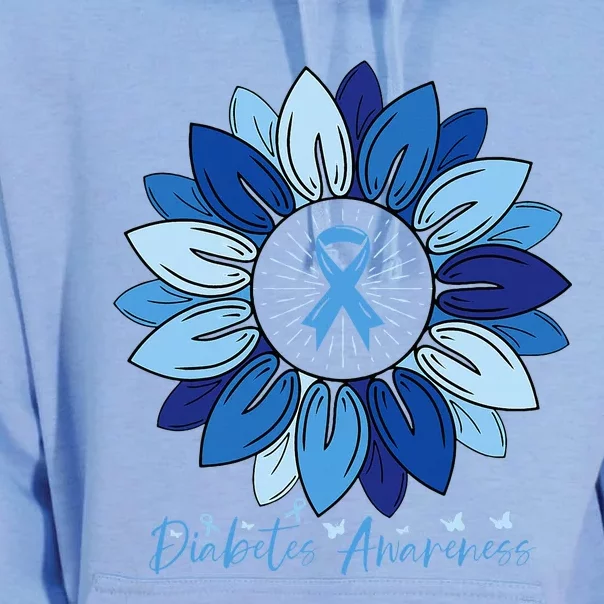 Sunflower Diabetes Awareness Month Unisex Surf Hoodie