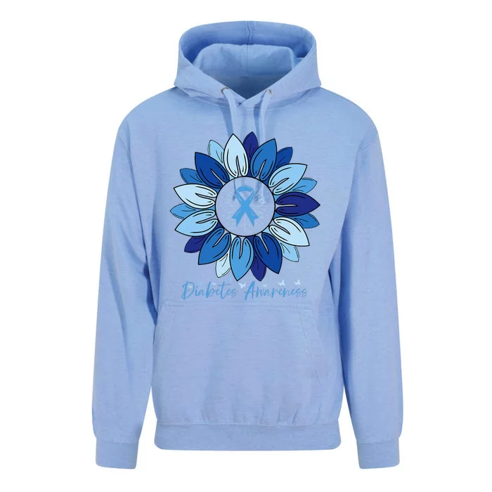 Sunflower Diabetes Awareness Month Unisex Surf Hoodie