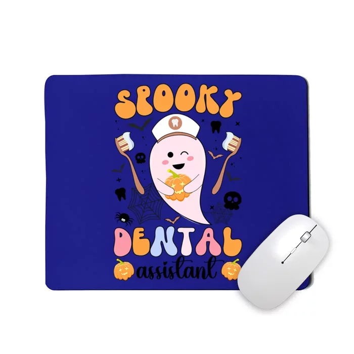 Spooky Dental Assistant Halloween Dental Assisting Groovy Cool Gift Mousepad