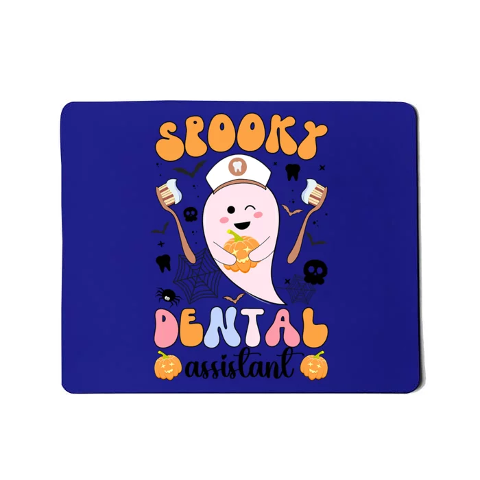 Spooky Dental Assistant Halloween Dental Assisting Groovy Cool Gift Mousepad