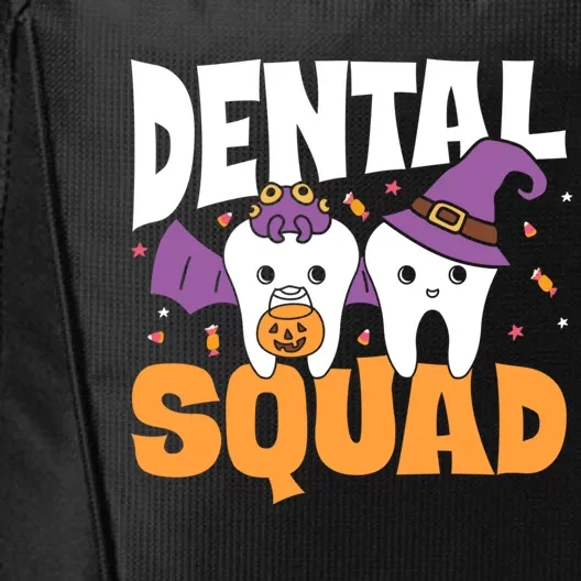 Spooky Dental Assistant Dental Squad Halloween Dentist Great Gift City Backpack