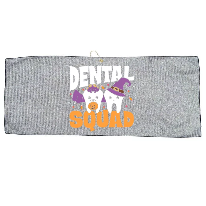 Spooky Dental Assistant Dental Squad Halloween Dentist Great Gift Large Microfiber Waffle Golf Towel