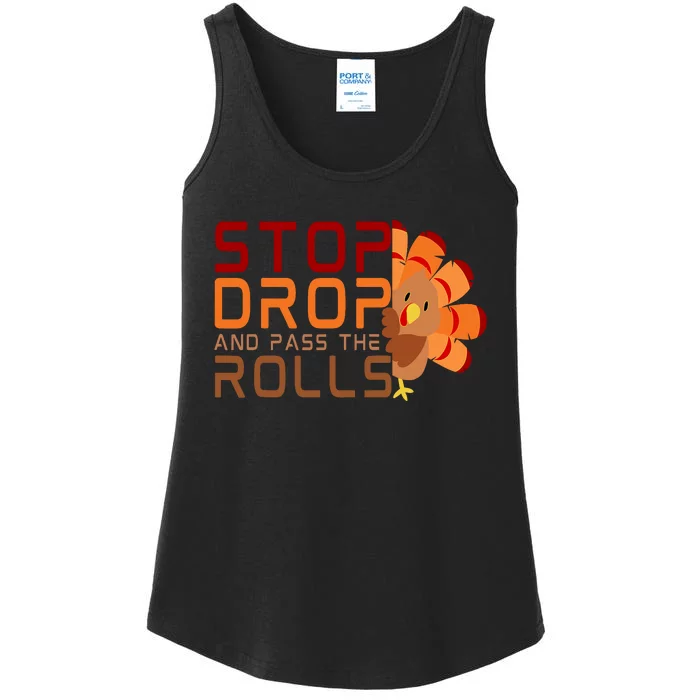 Stop Drop And Pass The Rolls Ladies Essential Tank