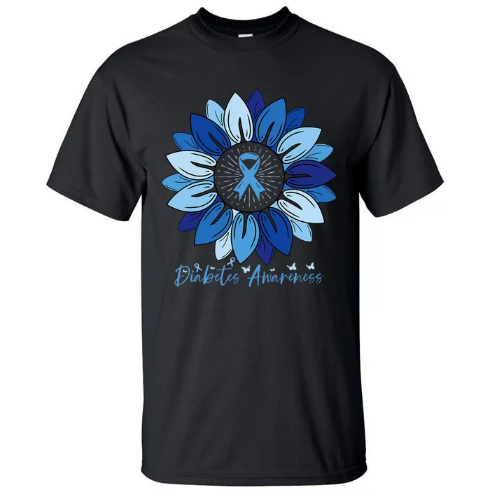 Sunflower Diabetes Awareness Month Tall T-Shirt