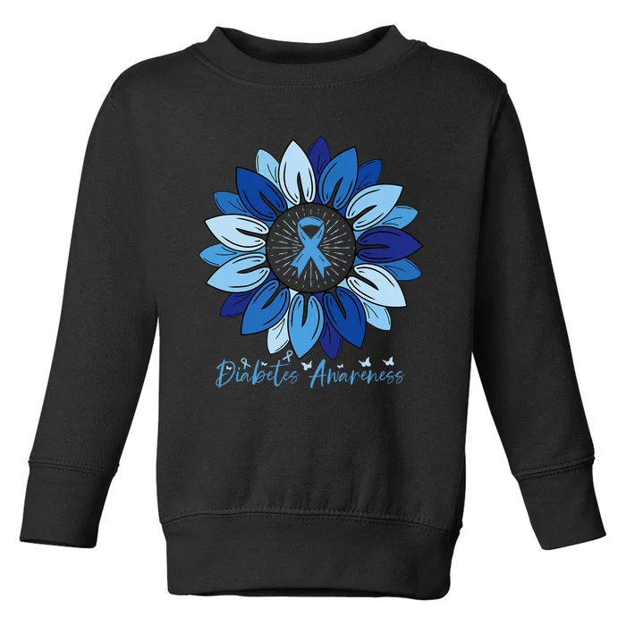 Sunflower Diabetes Awareness Month Toddler Sweatshirt