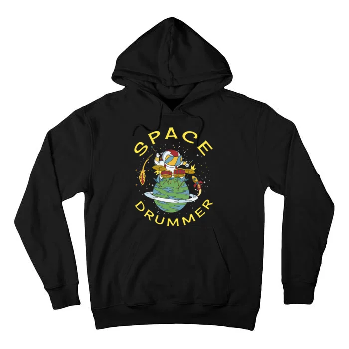 Space Drummer Astronaut Tall Hoodie