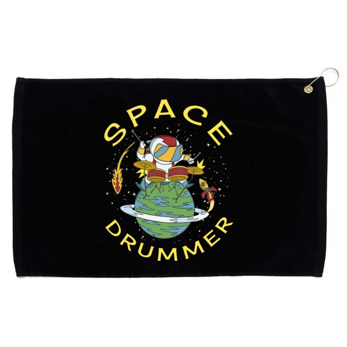 Space Drummer Astronaut Grommeted Golf Towel