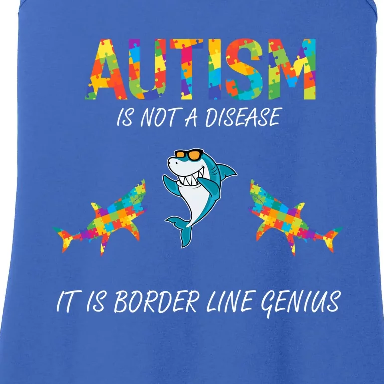 Shark Dabbing Autism Awareness Month Costume Puzzle Cool Gift Ladies Essential Tank