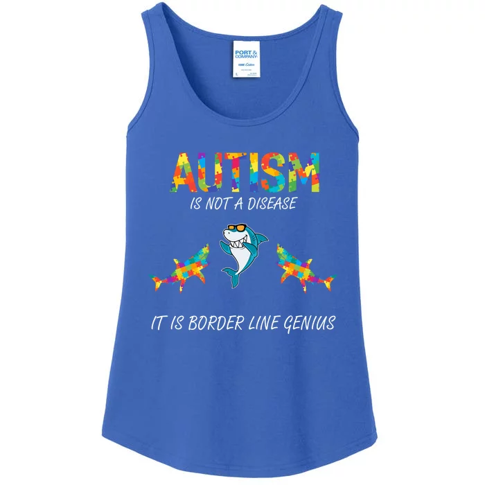 Shark Dabbing Autism Awareness Month Costume Puzzle Cool Gift Ladies Essential Tank