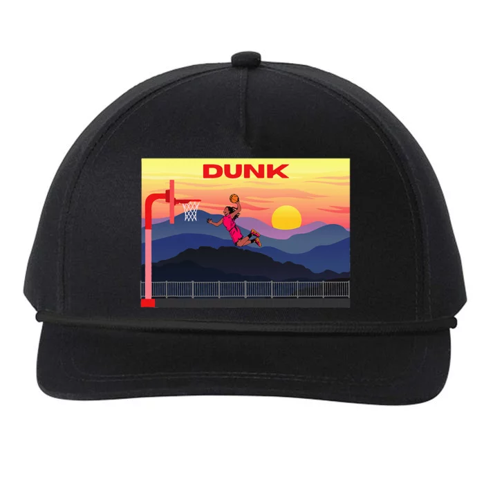 Slam Dunk Alleyoop Highflying Dunk Hang Time Dunk Snapback Five-Panel Rope Hat