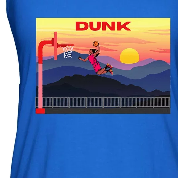 Slam Dunk Alleyoop Highflying Dunk Hang Time Dunk Ladies Essential Flowy Tank