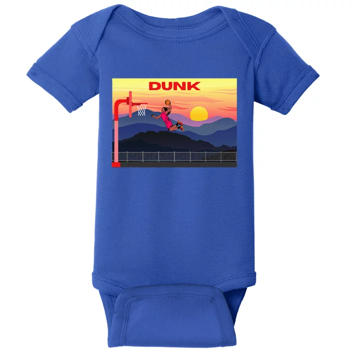 Slam Dunk Alleyoop Highflying Dunk Hang Time Dunk Baby Bodysuit