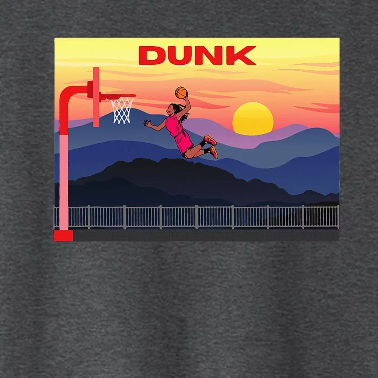 Slam Dunk Alleyoop Highflying Dunk Hang Time Dunk Women's Crop Top Tee